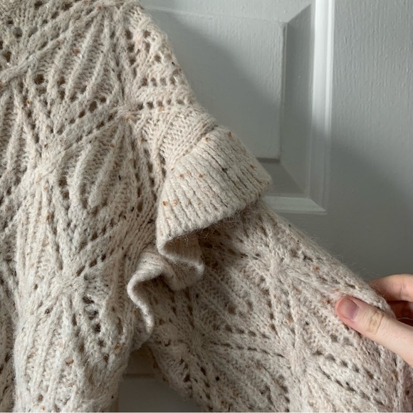 Sweater with Shoulder Ruffles - Picture 3 of 6